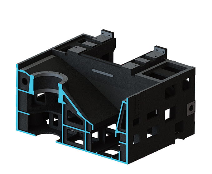 Grote metalen verticale CNC-draaibank V8H Max. snijhoogte 850mm Fanuc CNC frees verticale draaibank 1
