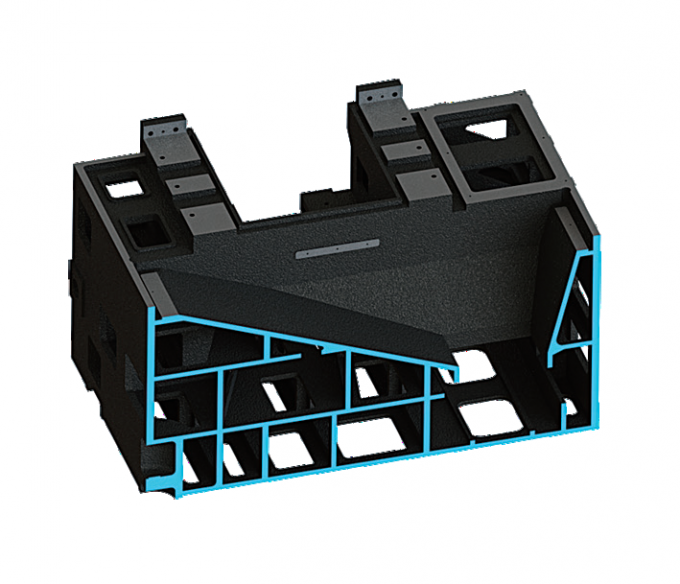 Grote metalen verticale CNC-draaibank V8H Max. snijhoogte 850mm Fanuc CNC frees verticale draaibank 4