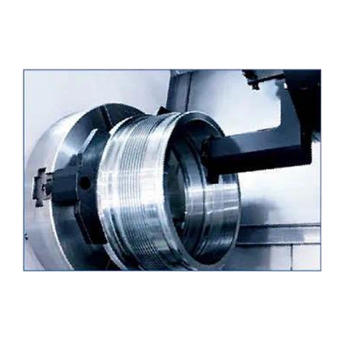 Horizontale CNC draaibank HTC50nm Fanuc Systeem Schuinbed CNC draaicentrum 6