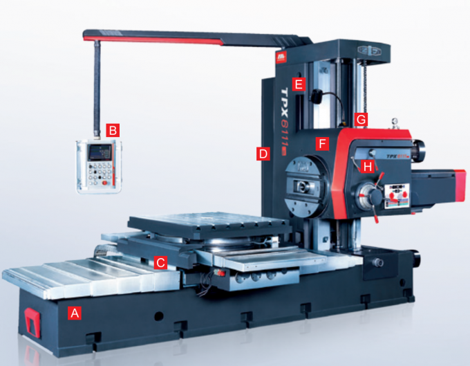TPX6113 Automatische horizontale CNC-borenfreesmachine Horizontale borenmachines 6