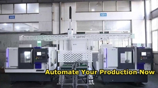 Hoge snelheid hoge precisie automatisering productielijn CNC-draaibank met portaallader