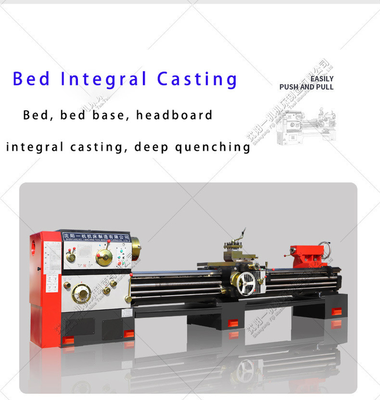 CW6180D Universele metalen handleiding draaiende draaibank Breedte van bed 550mm Horizontale kloof Bed draaibank