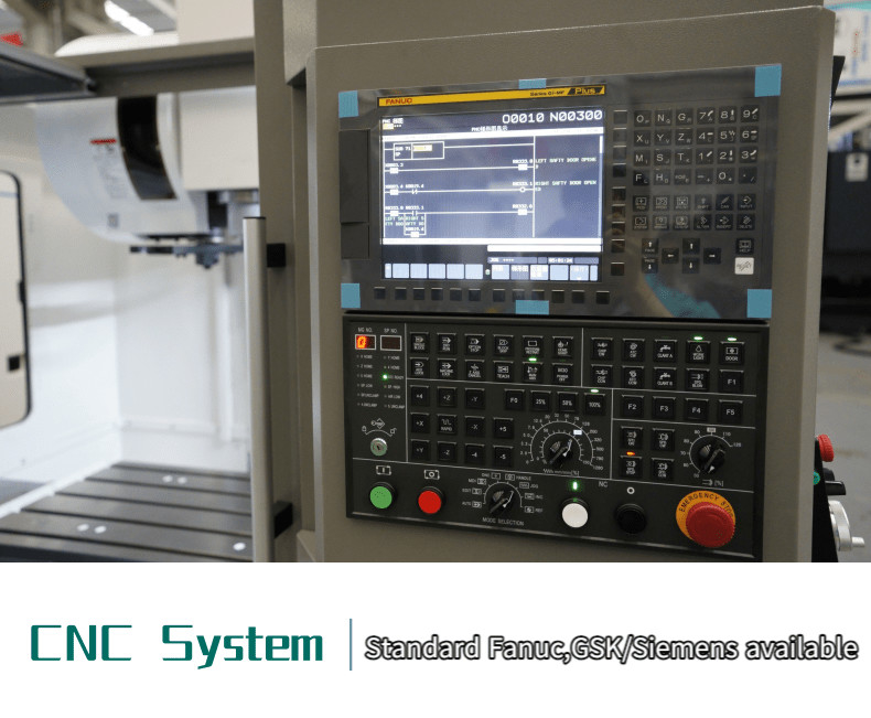 SMTCL 4-assige freesmachine VMC 1300B BT40 Grote freesmachine CNC Verticale bewerkingscentrum