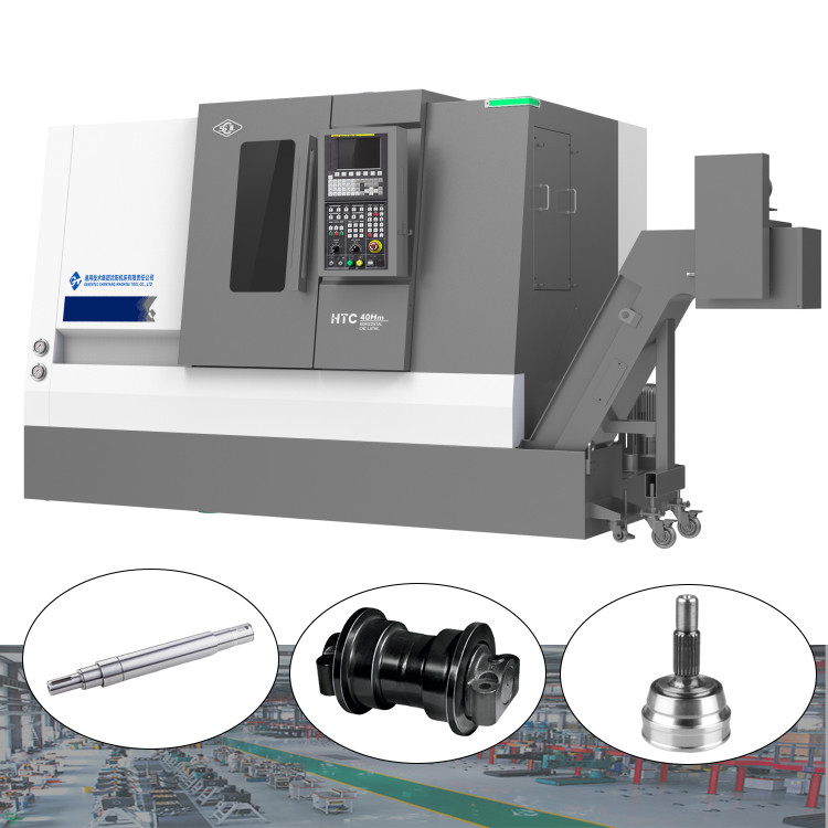 Hoge stijfheid Hard Rail CNC-draaicentrum HTC40Sm A2-8 Spindle Heavy Cutting CNC-draaicentrum