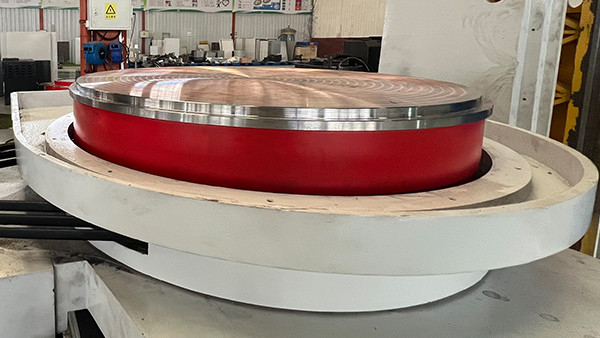 Horizontale oppervlakte slijpmachine met draaiende ronde tafel HDM380 PLC-besturing slijpmachine