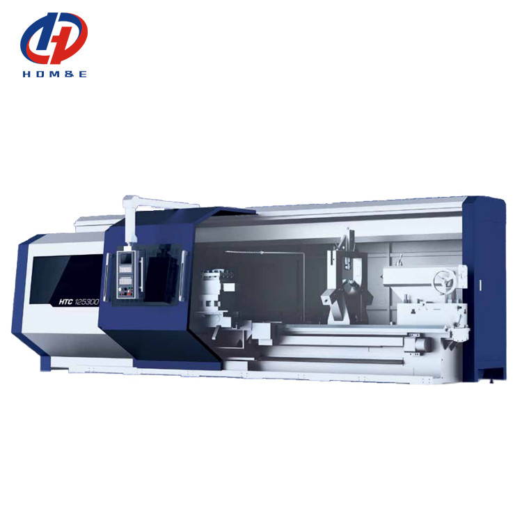 SMTCL CNC zware draaimachine HTC125300 Max snijlengte 3000mm Horizontale vlakke bed CNC draaibank