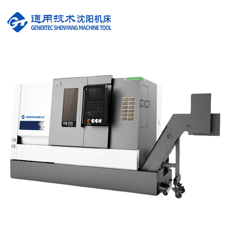 SMTCL CNC draaibank freesmachine Combo T5.2-500Q Swing Diameter 560mm Fanuc Slant Bed CNC draaibank