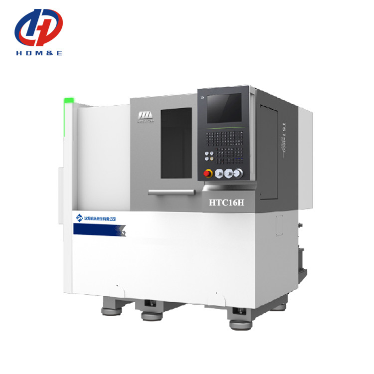 SMTCL Small Parts Machining HTC16H Metal Slant Bed CNC Lathe 8 Stations Horizontale CNC Lathe
