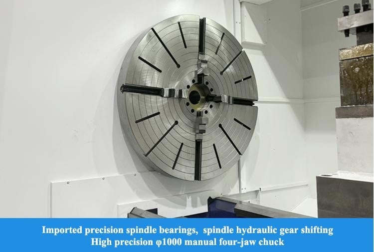 SMTCL SYMG High Rigidity High Speed CNC Lathe HTC125 Grote horizontale platte bed CNC lathe