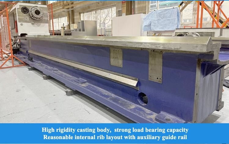 SMTCL zware CNC draaibank 5000mm HTC125500 horizontale platte bed CNC zware draaibank