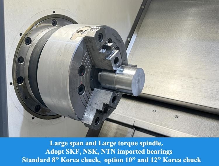 SMTCL CNC draaibank HTC40H Hoge efficiëntie Long Travel Ball Cage Motor Shaft Processing Slant Bed CNC draaibank