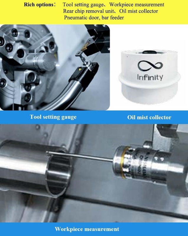 SMTCL Small Parts Machining HTC16H Metal Slant Bed CNC Lathe 8 Stations Horizontale CNC Lathe