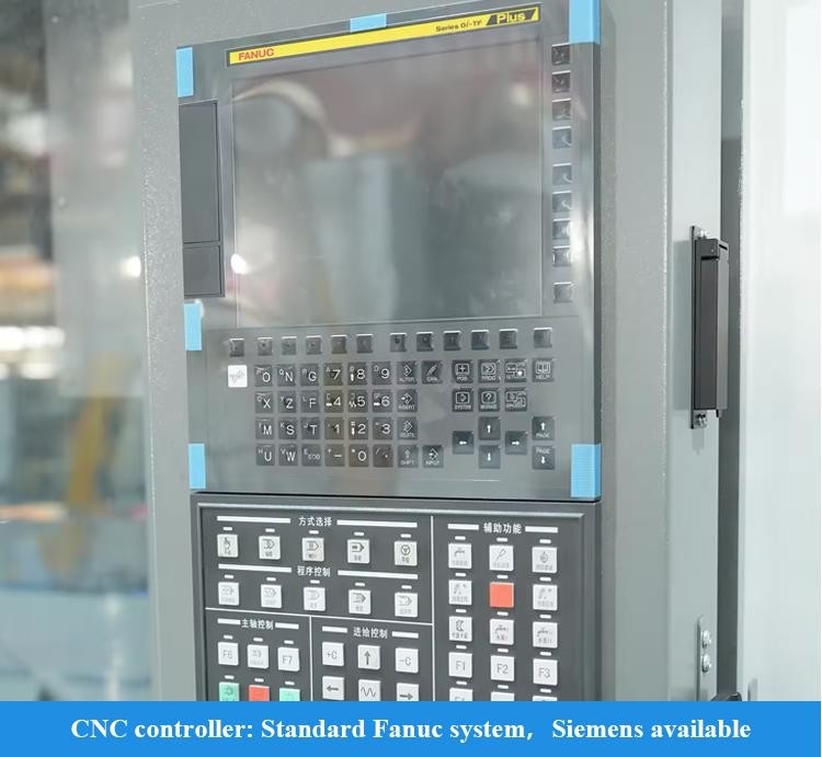 Grote metalen verticale CNC-draaibank V8H Max. snijhoogte 850mm Fanuc CNC frees verticale draaibank