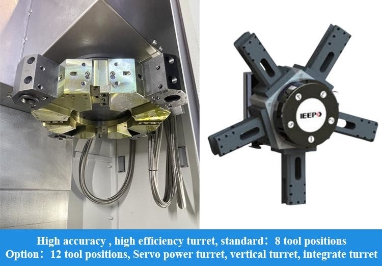 Grote metalen verticale CNC-draaibank V8H Max. snijhoogte 850mm Fanuc CNC frees verticale draaibank