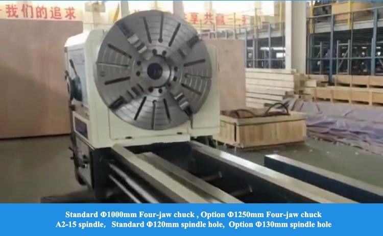 Grote handmatige draaibank CW61160D Max Swing Diameter Over Bed 1640mm A2-15 Spindel Zware draaibanden
