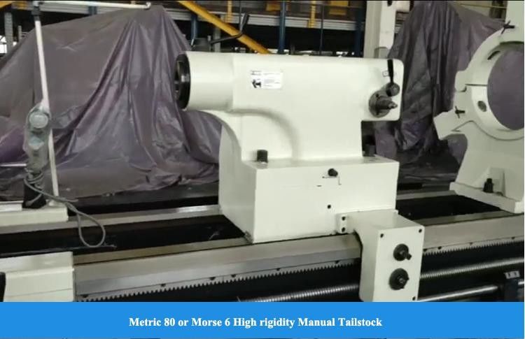 Grote handmatige draaibank CW61160D Max Swing Diameter Over Bed 1640mm A2-15 Spindel Zware draaibanden