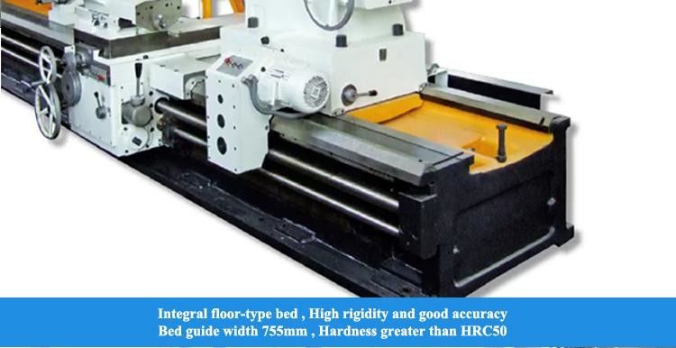 Grote handmatige draaibank CW61160D Max Swing Diameter Over Bed 1640mm A2-15 Spindel Zware draaibanden