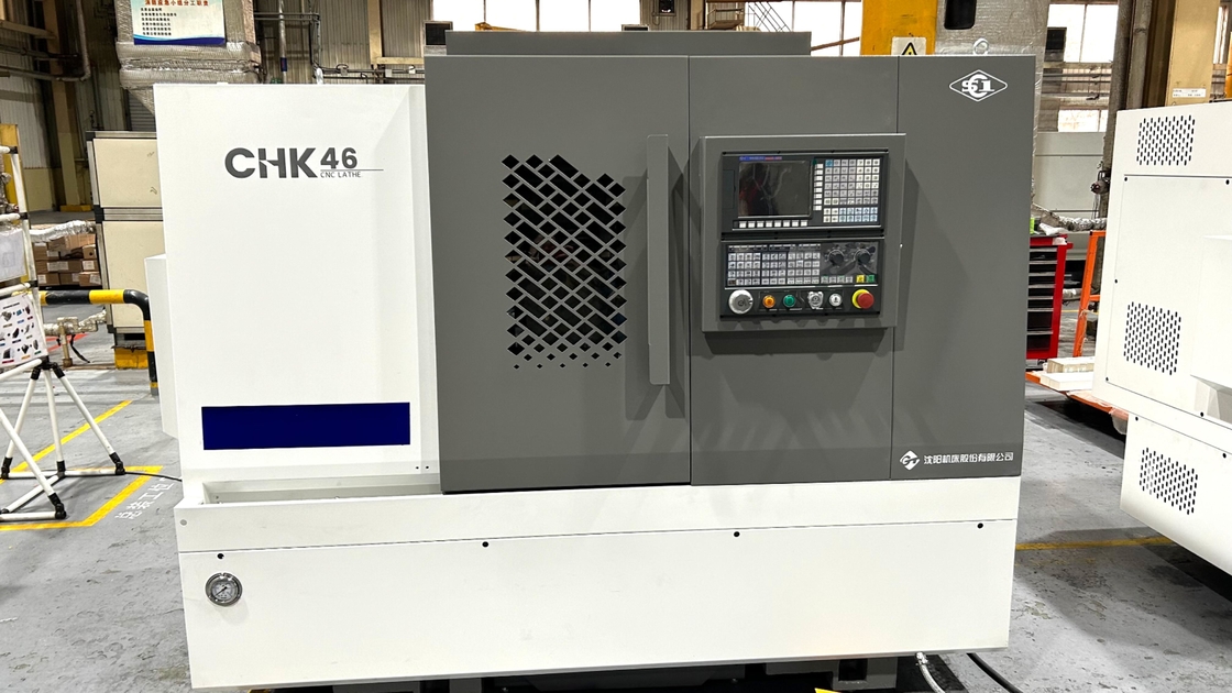 Gang Tool Slant Bed CNC draaibank CHK46 Automatische draaibank met staafvoeder