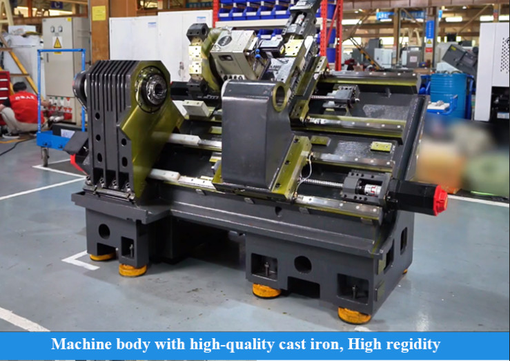 T5.1-500Q Metalen draaibank freesmachine Combo Met Fanuc Control CNC-draaicentrum