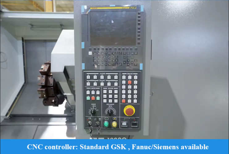 T5.1-500Q Metalen draaibank freesmachine Combo Met Fanuc Control CNC-draaicentrum