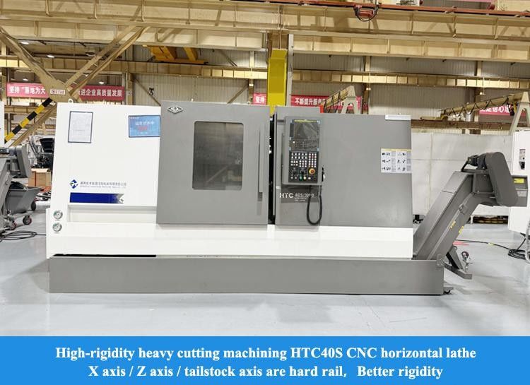 Hoge stijfheid Hard Rail CNC-draaicentrum HTC40Sm A2-8 Spindle Heavy Cutting CNC-draaicentrum