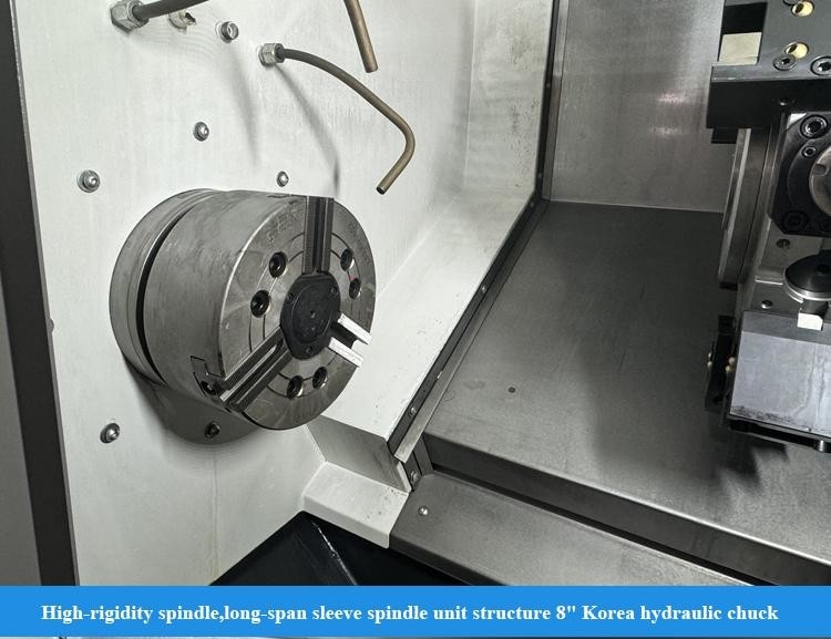 SMTCL Horizontaal draaicentrum HTC30Hm Horizontale 12-station Power Turret CNC draaibank