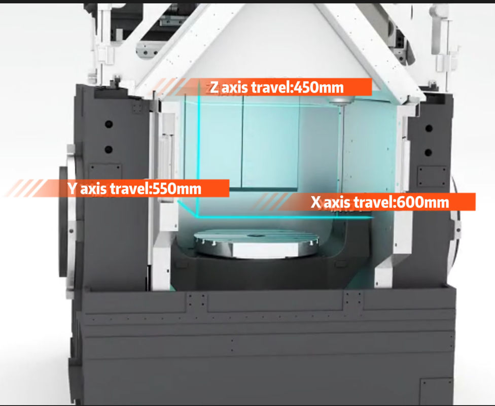 Vijfassig bewerkingscentrum VMU40H Max. Toegestane lading 300kg 5assige koppeling Verticaal bewerkingscentrum