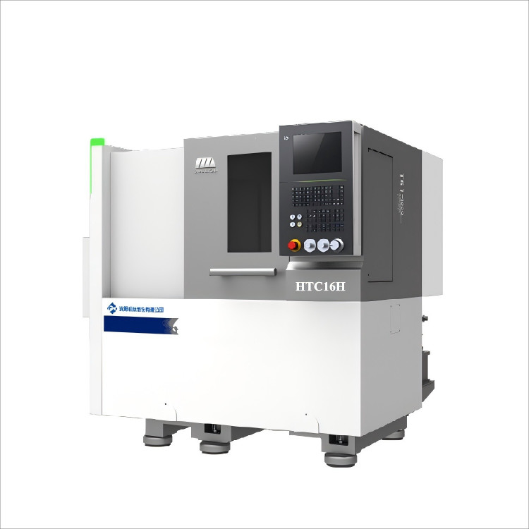 Economisch CNC draaibank HTC16Q GSK-systeem Kleine onderdelen Bewerking Servo Tailstock Slant Bed CNC draaibank