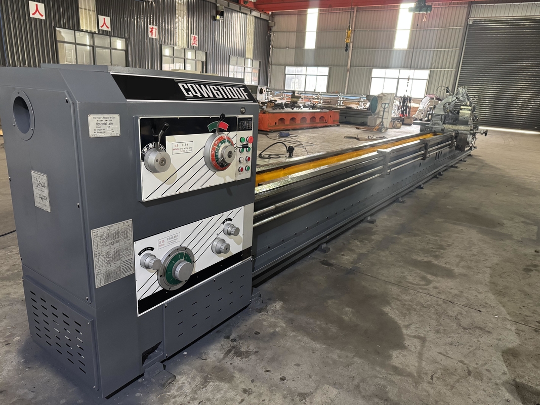 CW6180F Zware Horizontale Conventionele Draaibank Hoge stijfheid Geleiderail Breedte 600mm Vloer Handmatige Draaibank