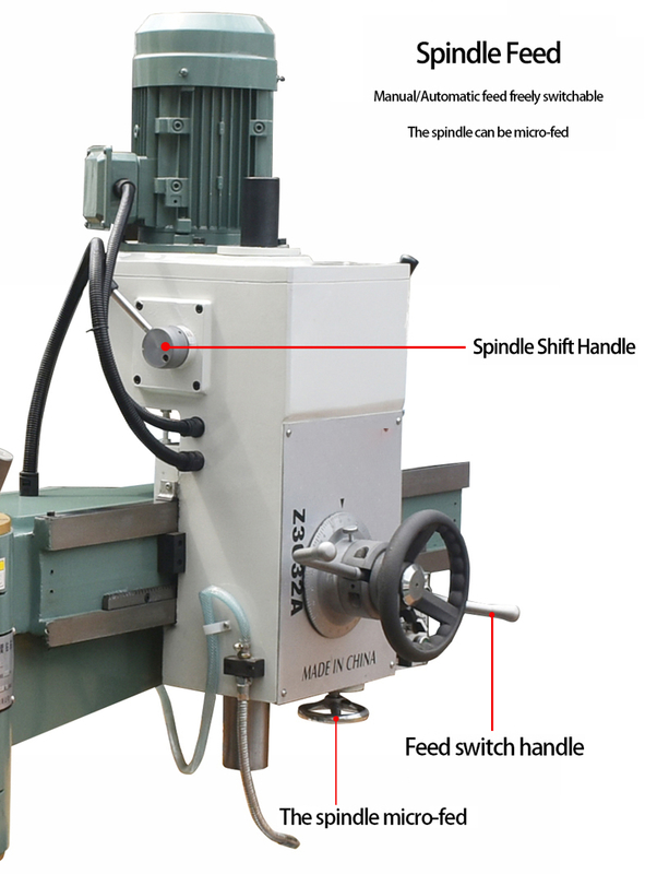 Radiale boormachine Z3032 Boordiameter 32mm Automatische radiale boormachine voor metaalbewerking