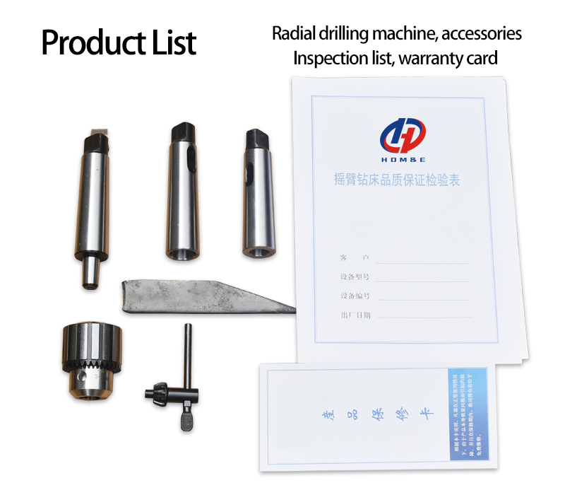 Radiële boormachine Z3050 Handmatige voeding Hydraulische snelheidsverandering 50mm Boordiameter Radiële boor
